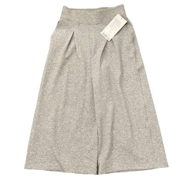 Lululemon Can You Feel The Pleat Super High Rise Crop - heathered grey - Picture 3 of 5